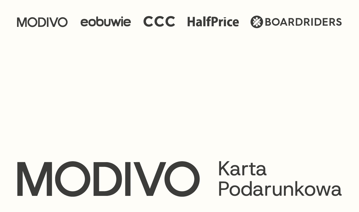 Karta Podarunkowa Modivo ważna w Modivo, eobuwie, CCC i Halfprice